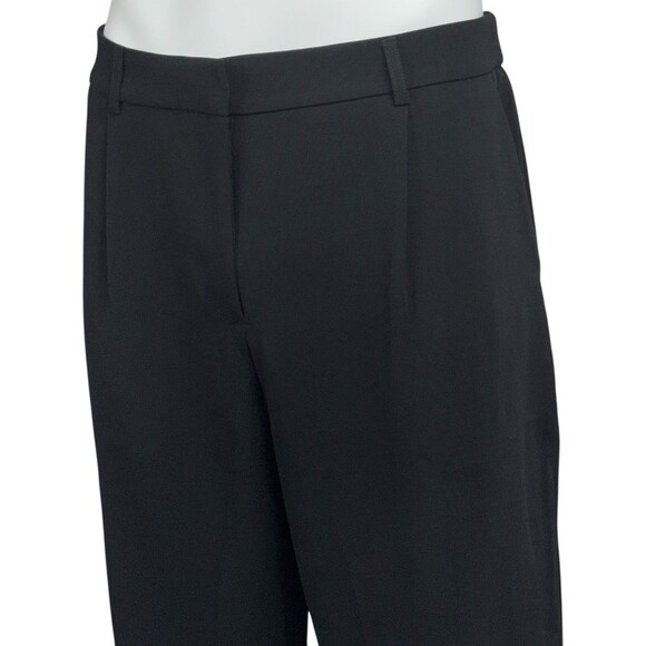 DKNY Womens Size 12 Pant Slack High Rise Wide Leg Dress Office Business Black - Picture 3 of 13